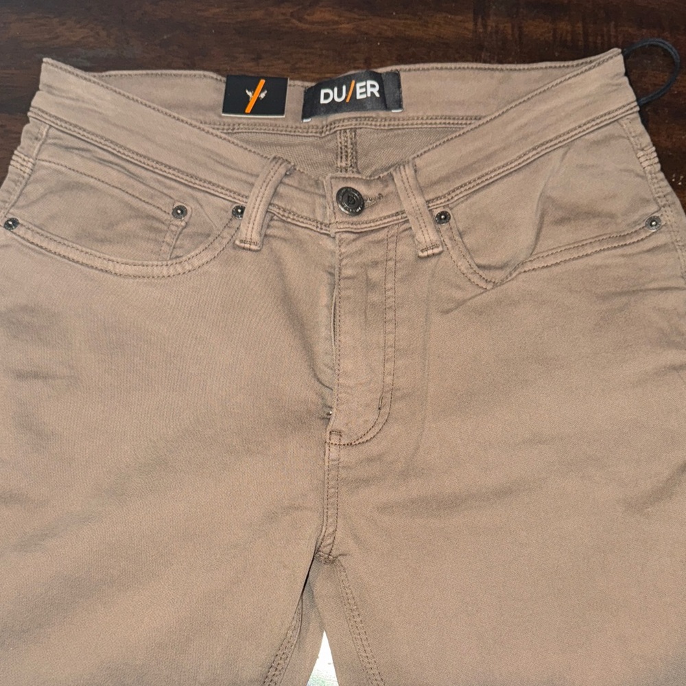 DUER No Sweat Pants in Taupe
